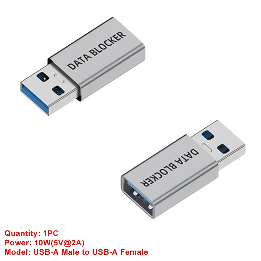 فقط للشحن مانع بيانات USB رفض القرصنة حماية الخصوصية USB Type-C المدافع سبائك الألومنيوم حماية ضد ربط العصير