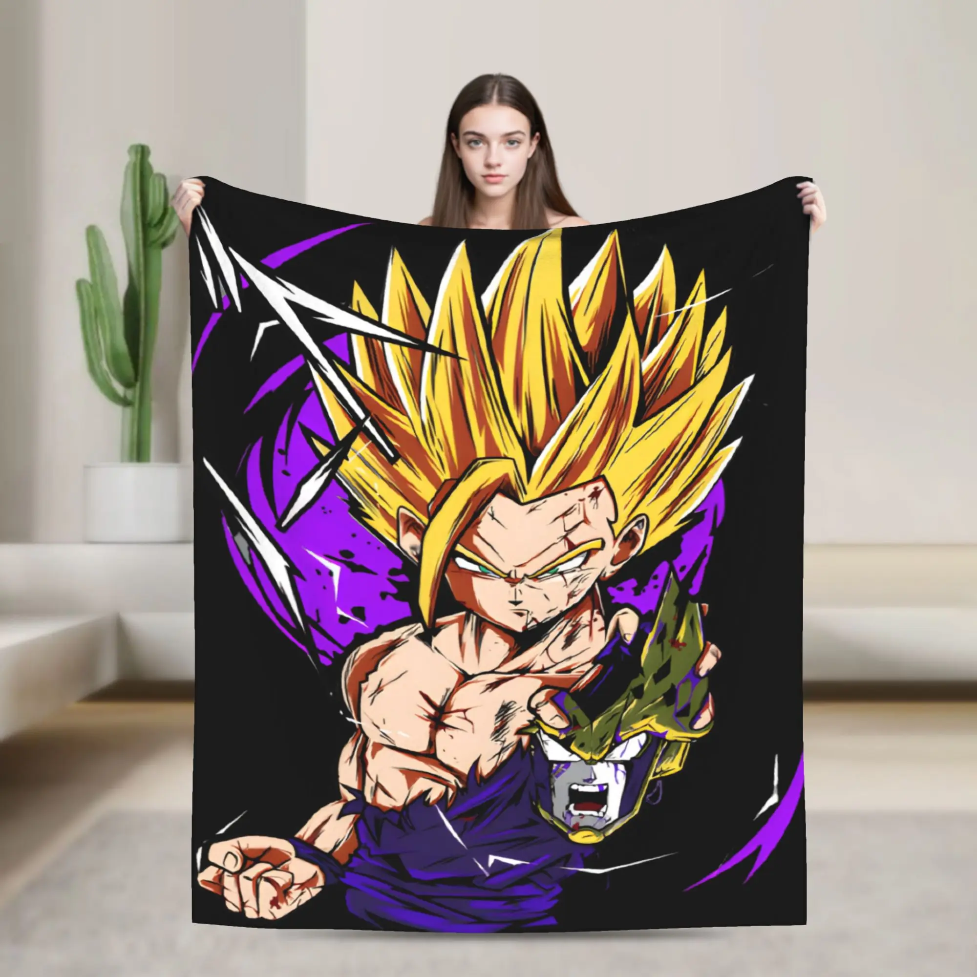 Dragon Balls  Blankets  Soft Print Plush Throw Blanket For Girls Boys Couch Chair Sofa Bed Flannel Bedspread Bed Cover