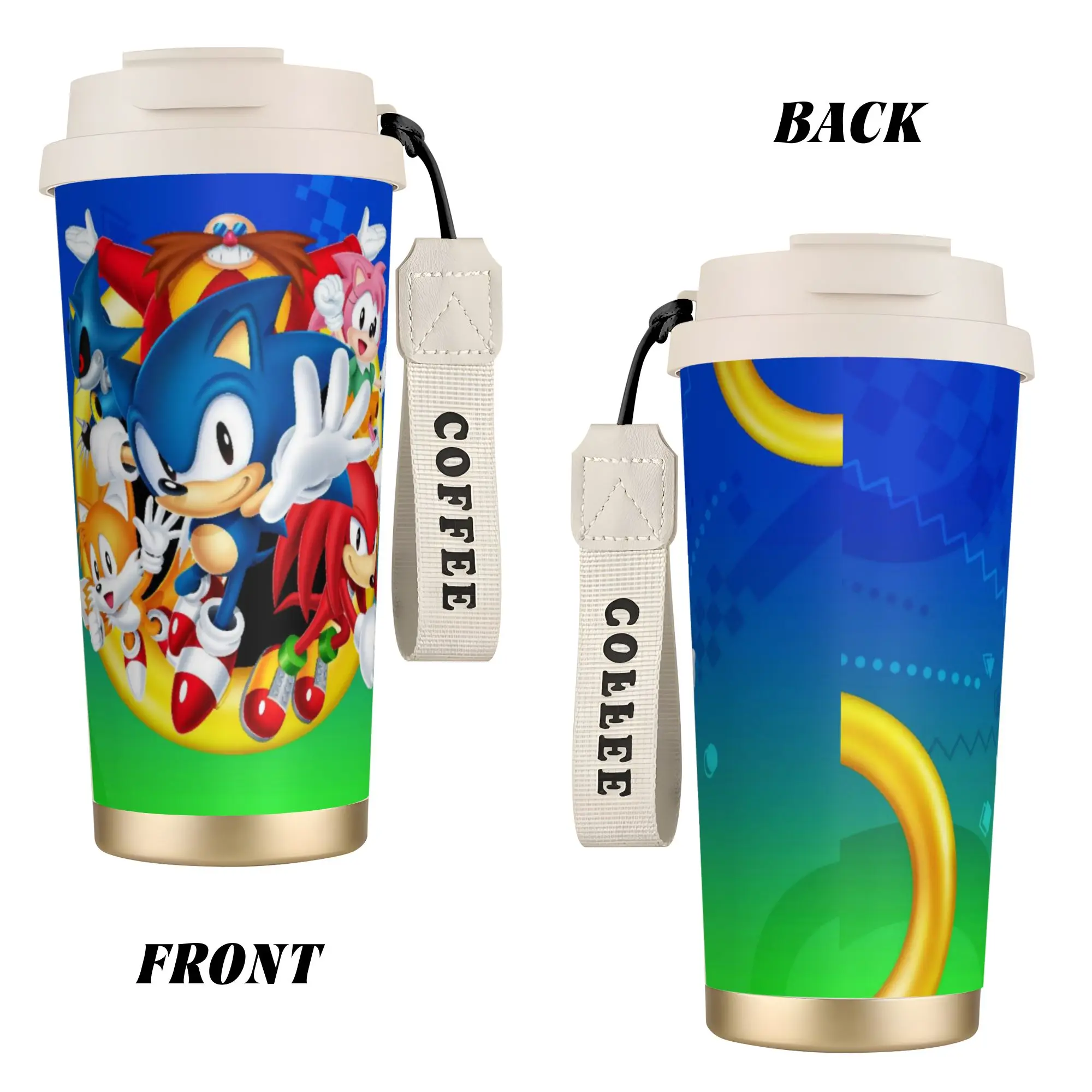 S-Shadow The Hedgehogs Stainless Steel Coffee Cup Cartoon Thermal Cup Travel Outdoor Mug Spill Proof view 2