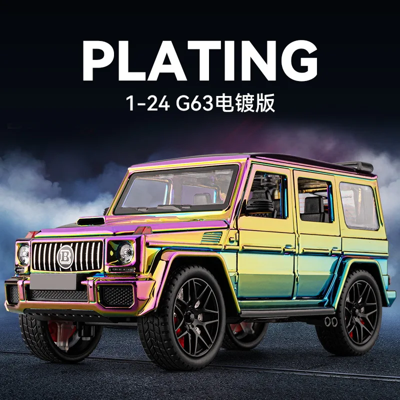 

1:24 G63 AMG SUV Alloy Car Model Sound and Light Pull Back Toy Collectibles Birthday gift