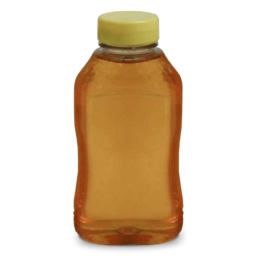 

Refillable Hourglass Honey Jars 1 lb Plastic Containers with Yellow FlipTop Lids Empty Bottles for Honey Storage amp Dispensing