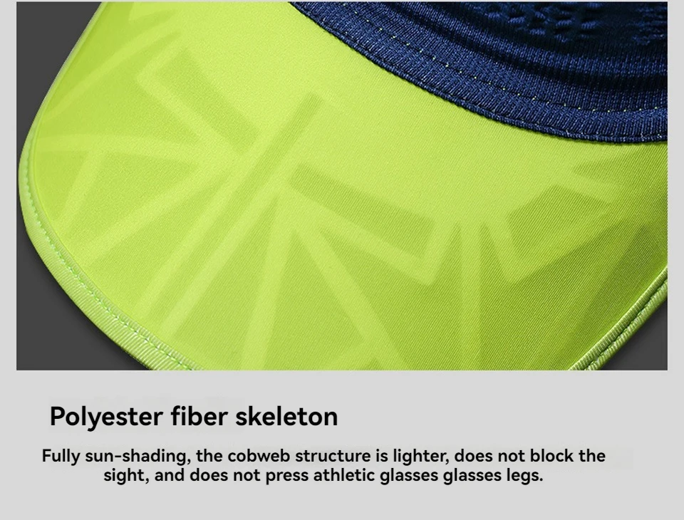 GTUBIKE Kühlendes, dehnbares Visier, Unisex-Schweißband für Damen und Herren, kein Slip-Band, leicht, Leistung, Laufen, Sonnenschutz – Detail 12