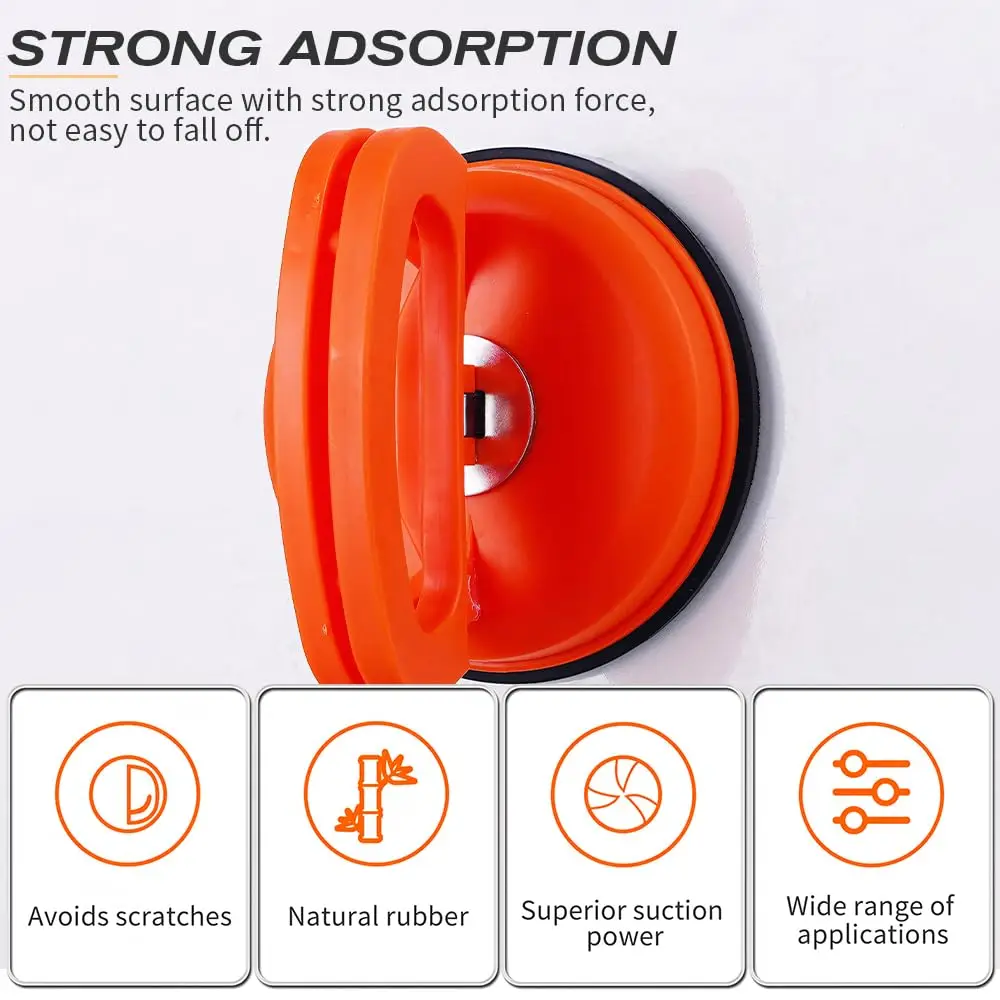 2Pcs Car Bump Puller Car Shape Bump Fixer Repair Tool Set Large Pull Suction Cup Dent Puller Dent Repair Sucker Car Tools For Au