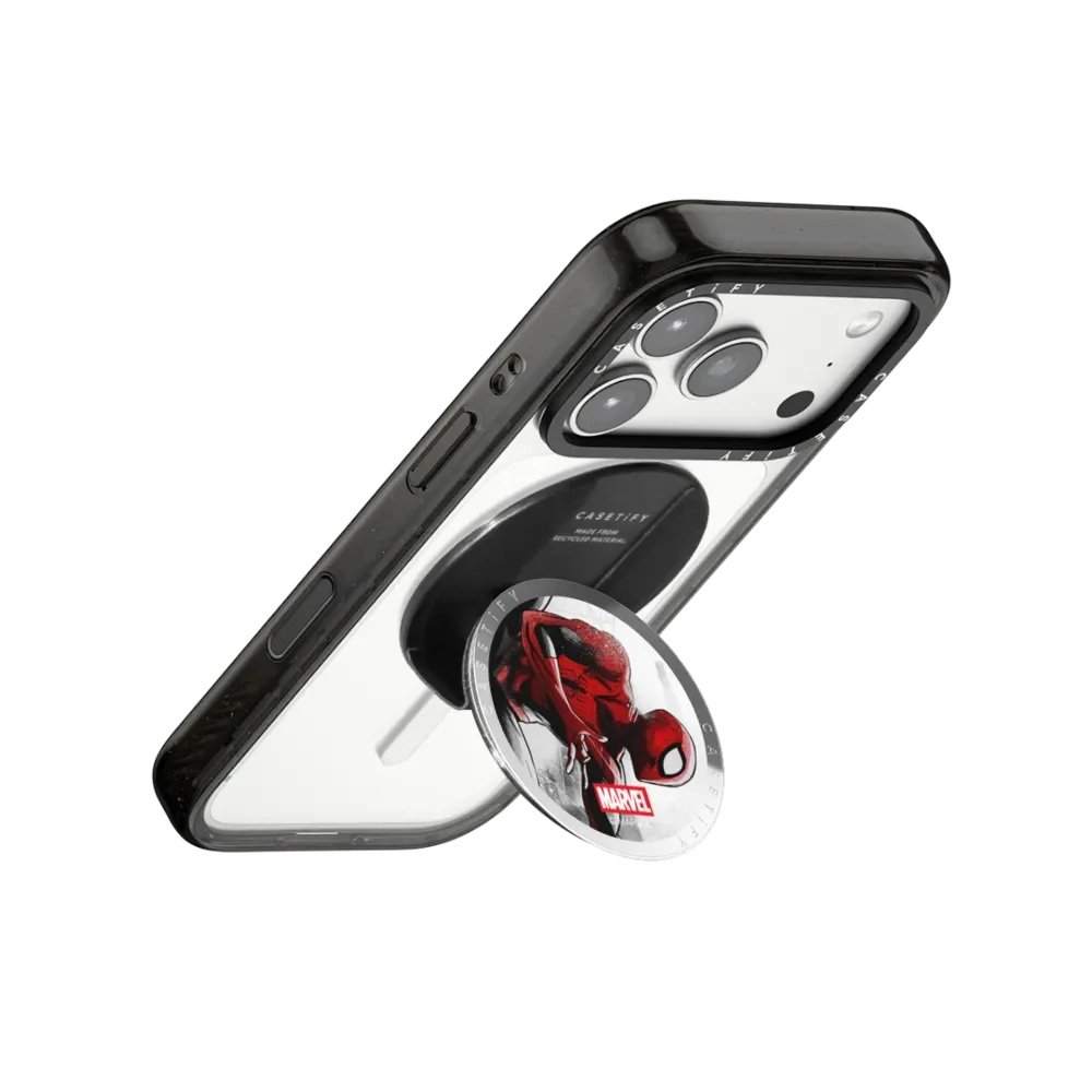 CASETiFY Co-brand Marvel Spider-Man Iron Man Series Magnetic Phone Holder Card Pack for iPhone17 16 15 14 13 for Samsung S25 A36 view 5