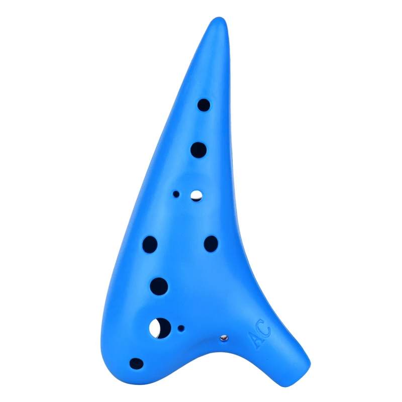 12 Holes Plastic Ocarina Flute Alto C Musical Instrument orff Instruments with Music Score for Music Lover and Beginner