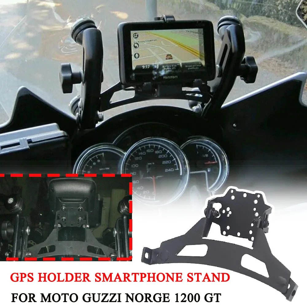 

For MOTO GUZZI NORGE 1200 GT Motorcycle GPS Bracket Car GPS Holder Smartphone Stand Accessory New Style Black