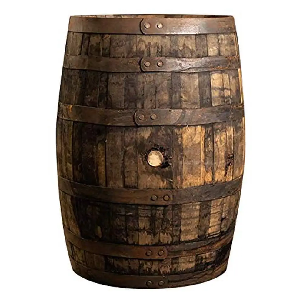 Authentic American White Oak Bourbon/Whiskey Barrel Decoration 53 Gallon Rustic Home Decor DIY Project Character Oak-aged Spirit