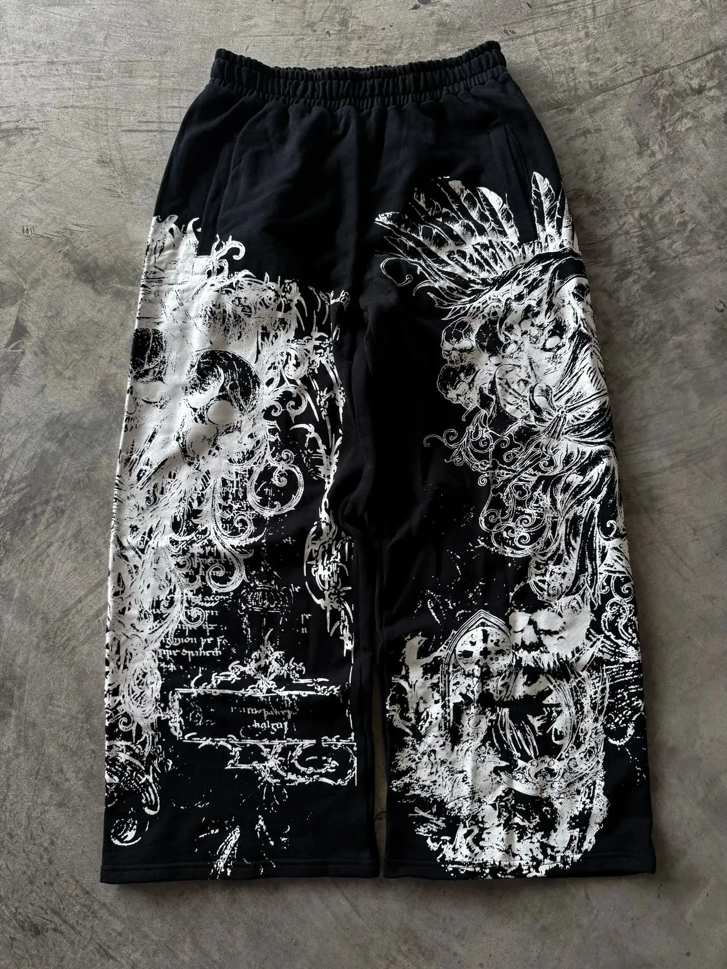 2026 Summer New Style Y2K Retro Demon Skull Pattern Unique Fashion Pants