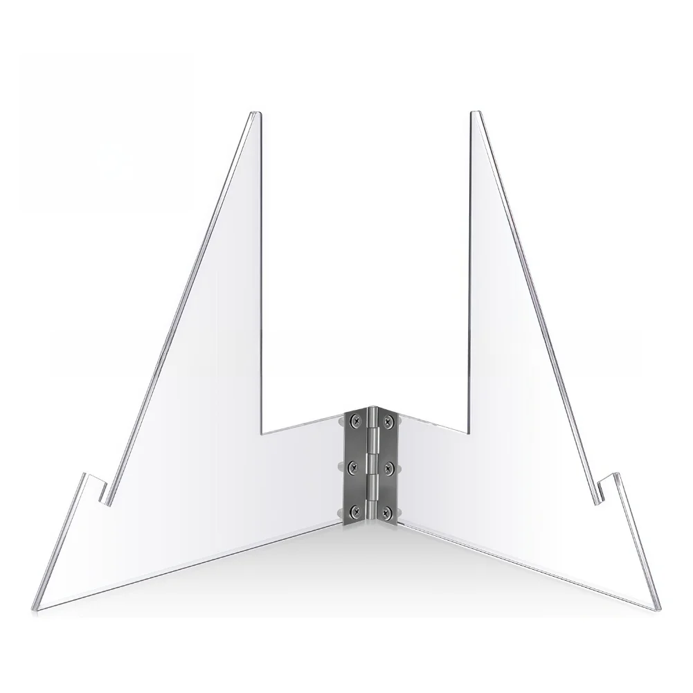and Stable Acrylic Championship Belt Stand Featuring Triangular Base for Secure Placement and Showing of Collectibles