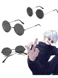 Jujutsu Kaisen Gojo Satoru Cosplay Glasses Eyewear Anime Halloween Black Glasses Costume Props Accessories Cosplay Anime