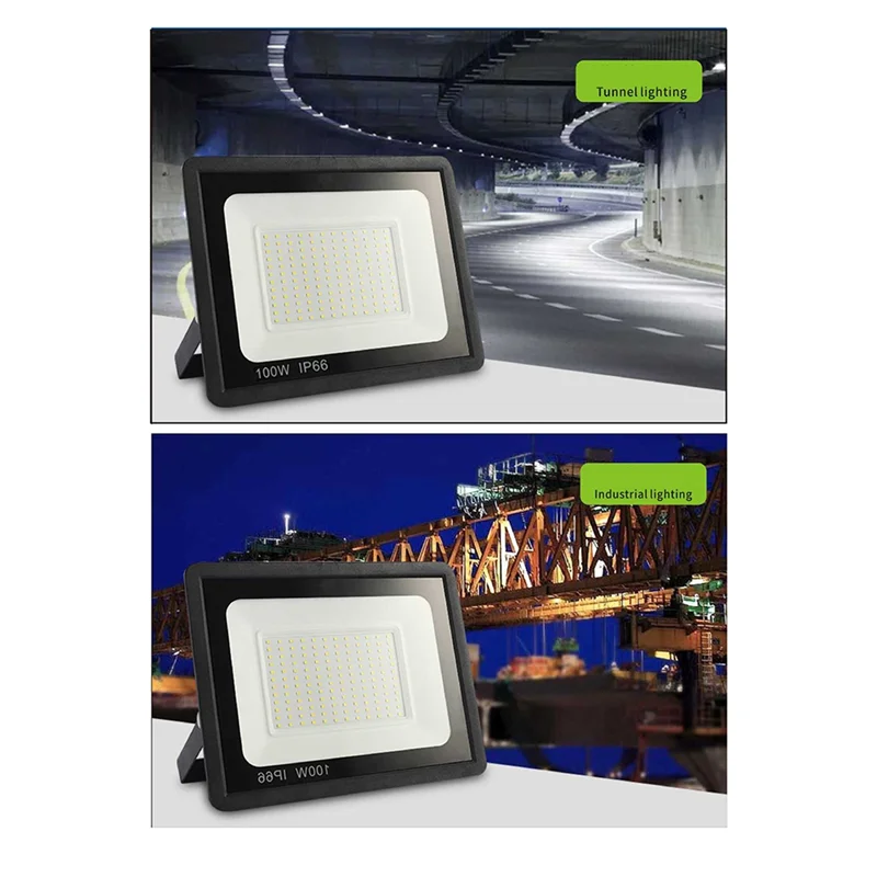 

A23P 6500K LED Floodlight Spotlight 100W AC220 Outdoor Waterproof Light Garden Porch Courtyard Lamp