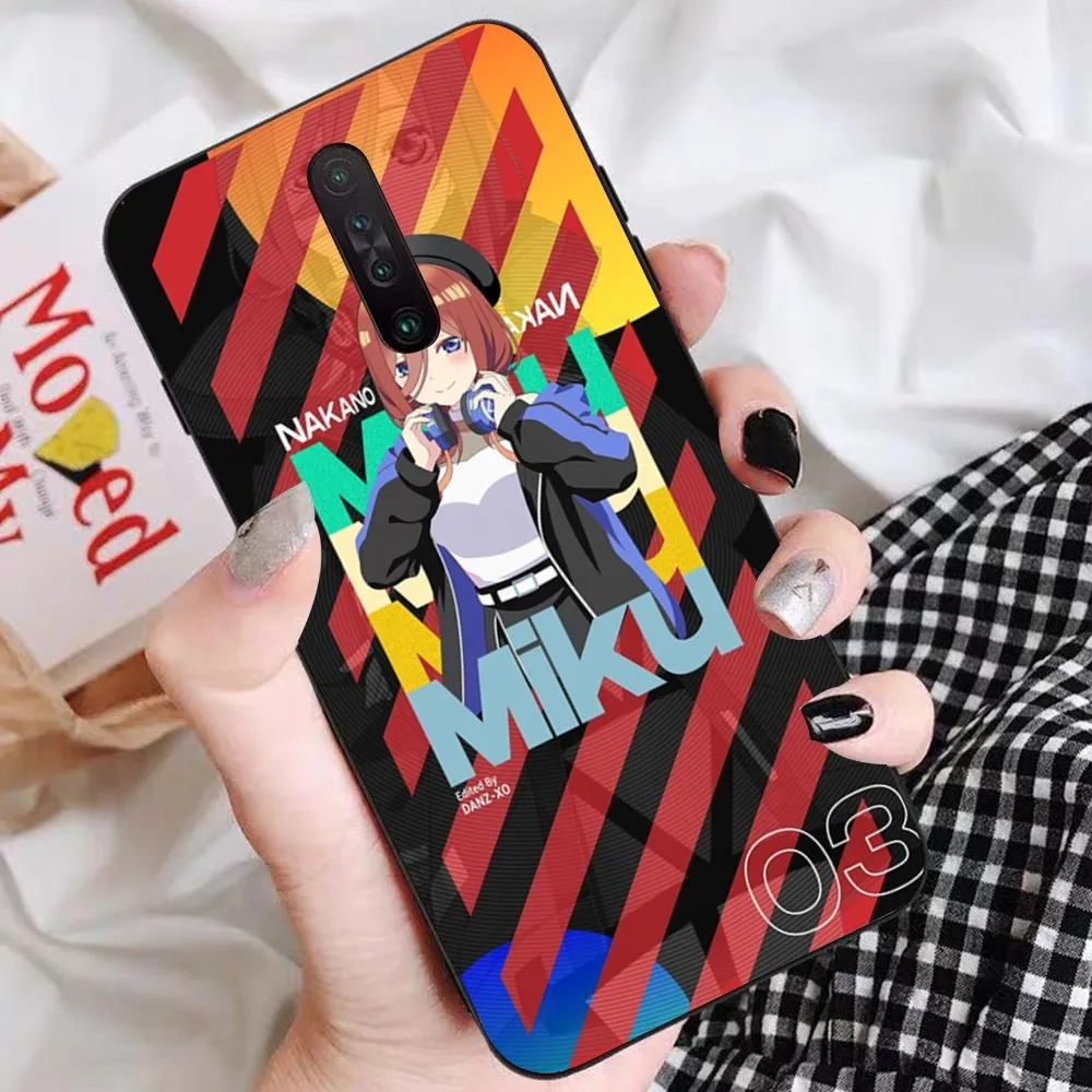 Nakano Miku Anime Phone Case For Redmi 5 6 7 8 9 10 Plus Pro 6 7 8 9 A GO K20 K30 K40 Pro Plus F3 Fundas