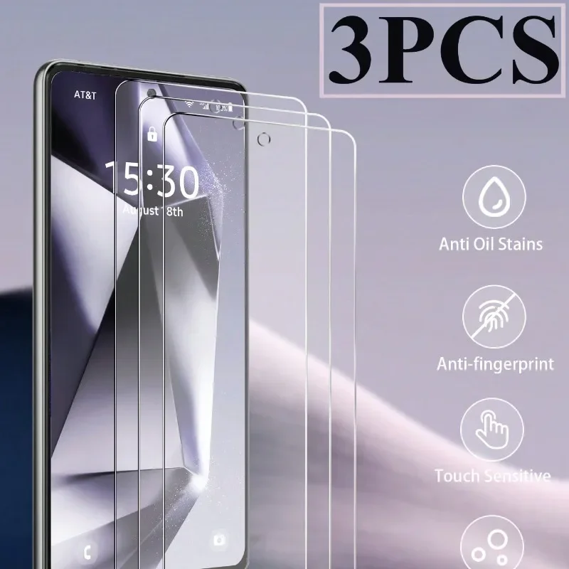 Easy Install Tempered Glass Screen Protectors for Samsung Bubble-Free Scratch-Resistant Clear Film Compatible with A & S Series