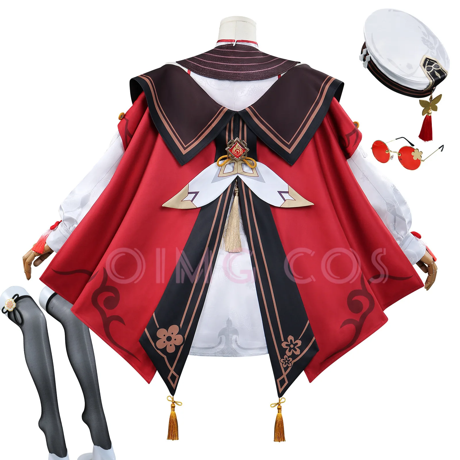 Genshin Impact Hu Tao Xiangling Costume Cosplay Lanterna Rite Carnevale Uniforme Anime Costumi di Halloween Gioco per donne