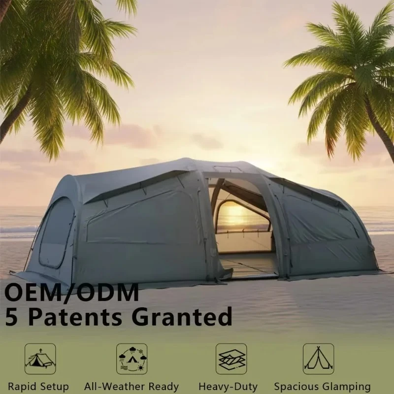 #￥Tunnel Air Tent Lightweight Sturdy Easy Setup  for Family Outdoor Use