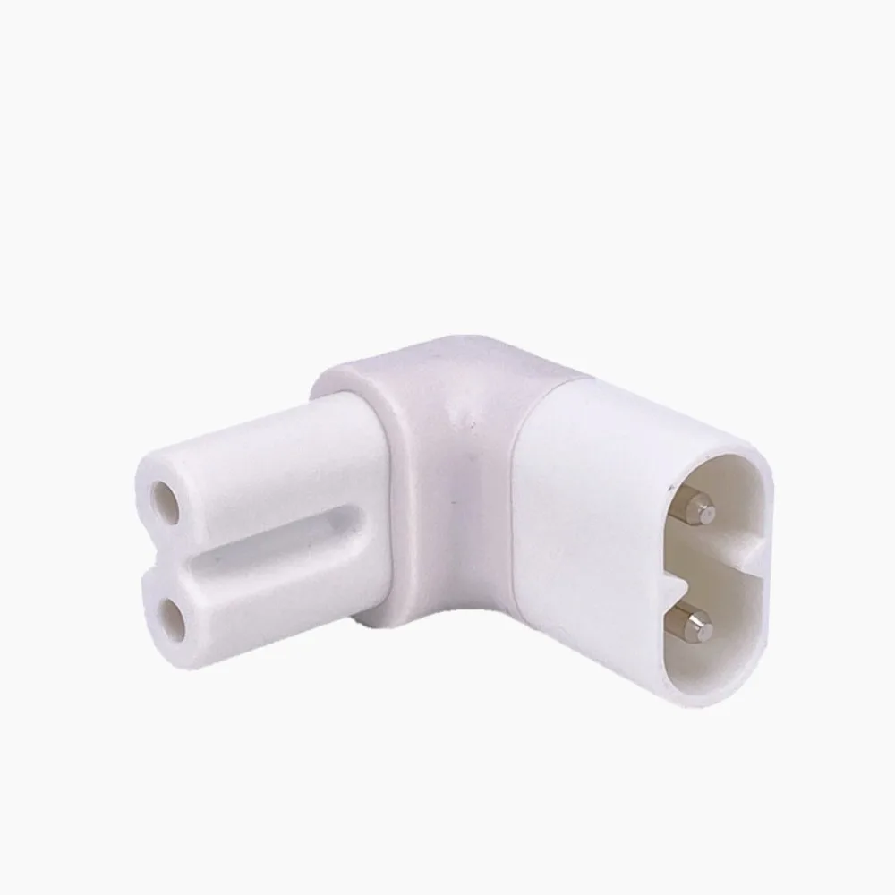 Tail C8 Male C7-C8 Angle Conversion Right Angled 2-Pin AC Power Converter C7 Female To C8 Male Conversion Plug AC Power Adapter