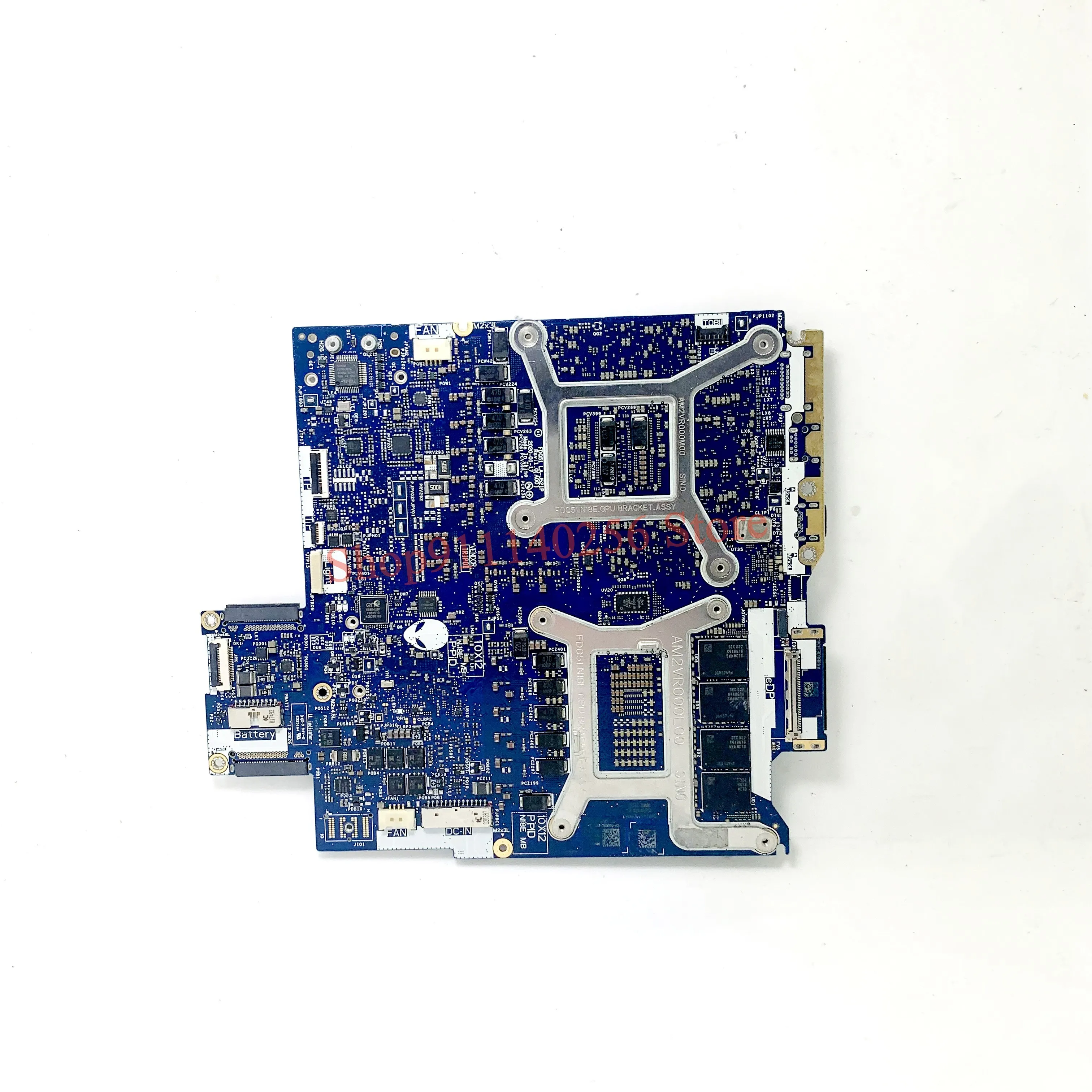 For DELL M17 R3 CN-0JKNDC 0JKNDC JKNDC Laptop Motherboard FDQ51 LA-J521P W/SRH8Q I7-10750H CPU N18E-G1-B-KC-A1 RTX2060 100% Test