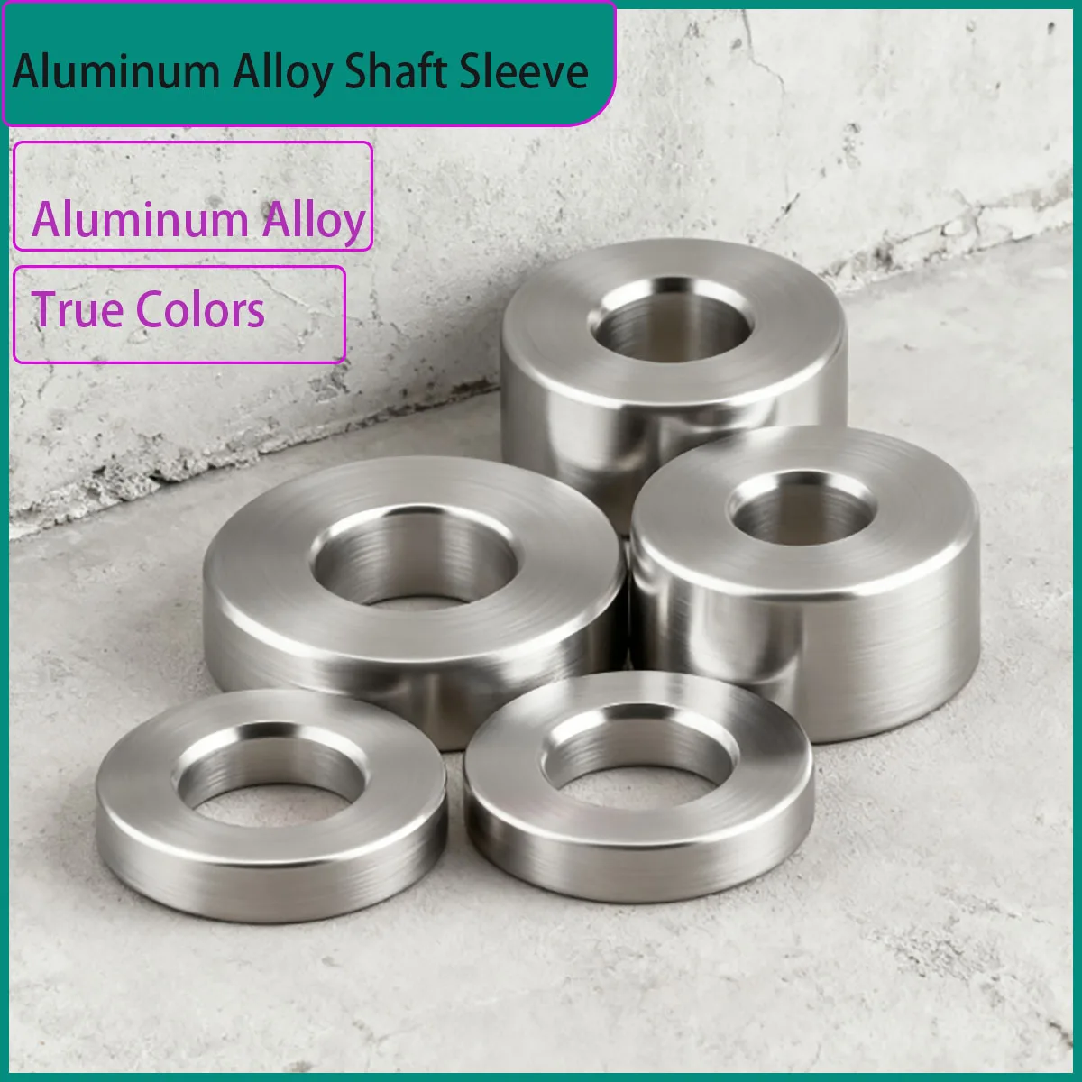 

Aluminum Alloy Standoff Spacer Sleeve - Round Hollow Bushing Washer Gasket for Machinery Equipment OD 16-24mm Length 1.5-30mm