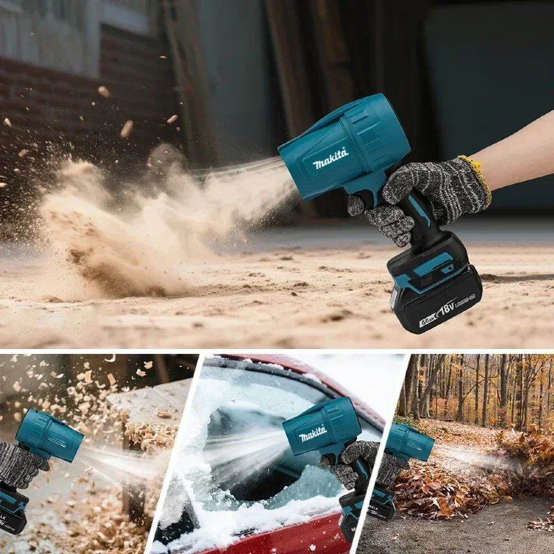 

Makita 18V 30000RPM brushless Violent Blower Electric Turbo Jet Fan Air Duster Wind Speed Turbo with Light Car Cleanin Tools