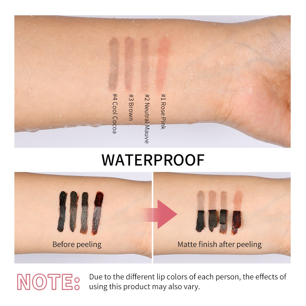 قلم تحديد الشفاه المدبب من Lakerain يخطط الخطوط العريضة لمكياج الشفاه الرائع يدوم طويلاً، قلم تحديد الشفاه غير اللامع سهل اللون