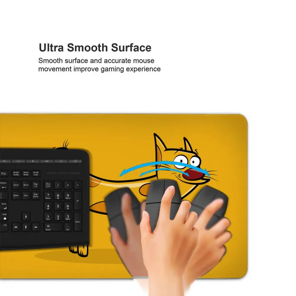 Cartoon C-Catdog Mousepad Large Gaming Compute Gamer PC Keyboard Mouse Mat
