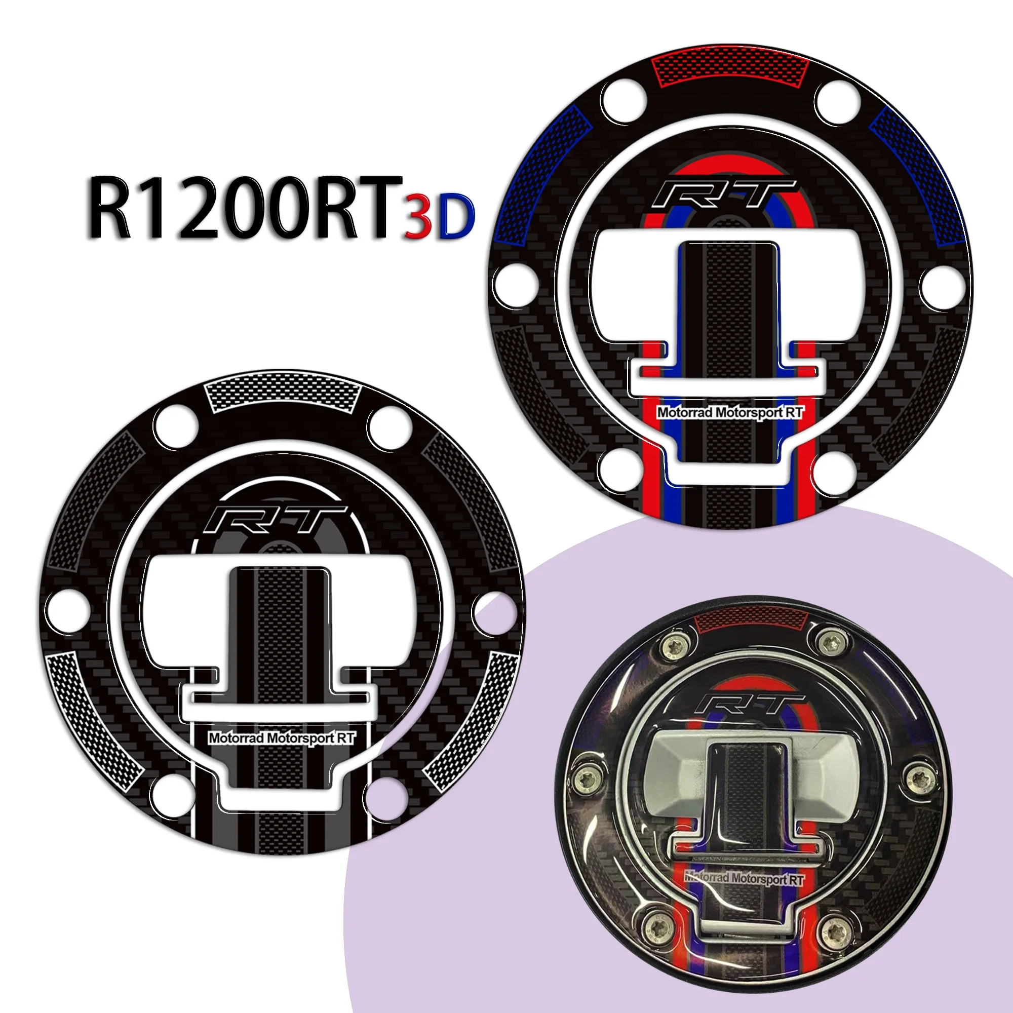R 1200 RT FIT BMW R1200RT Protector Tank Pad Grips Kit Knee 3D Stickers Decals Fairing Fender Mudguard Trunk Luggage Cases 2016-