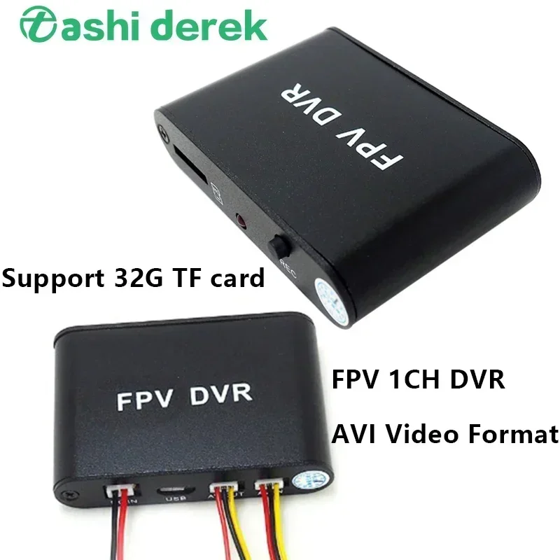 Micro 1CH HD DVR Support 32G TF card Works with CCTV ANALOG camera D1M HD FPV DVR  with AV Cable Mini Car Mobile Video Recorder