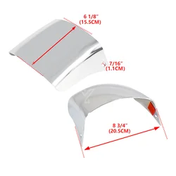 For Honda Goldwing GL1800 2001 to 2014 2015 2016 2017 Gold Wing 1800 Motorcycle Front Fender Extender Chrome Mudguard Extension