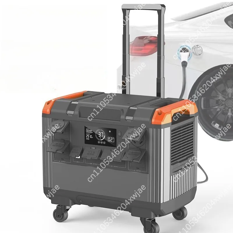 Portable Power Supply 3000W 2400W Large Capacity for Camping Outdoor Emergency Backup 110V 230V Dual Voltage