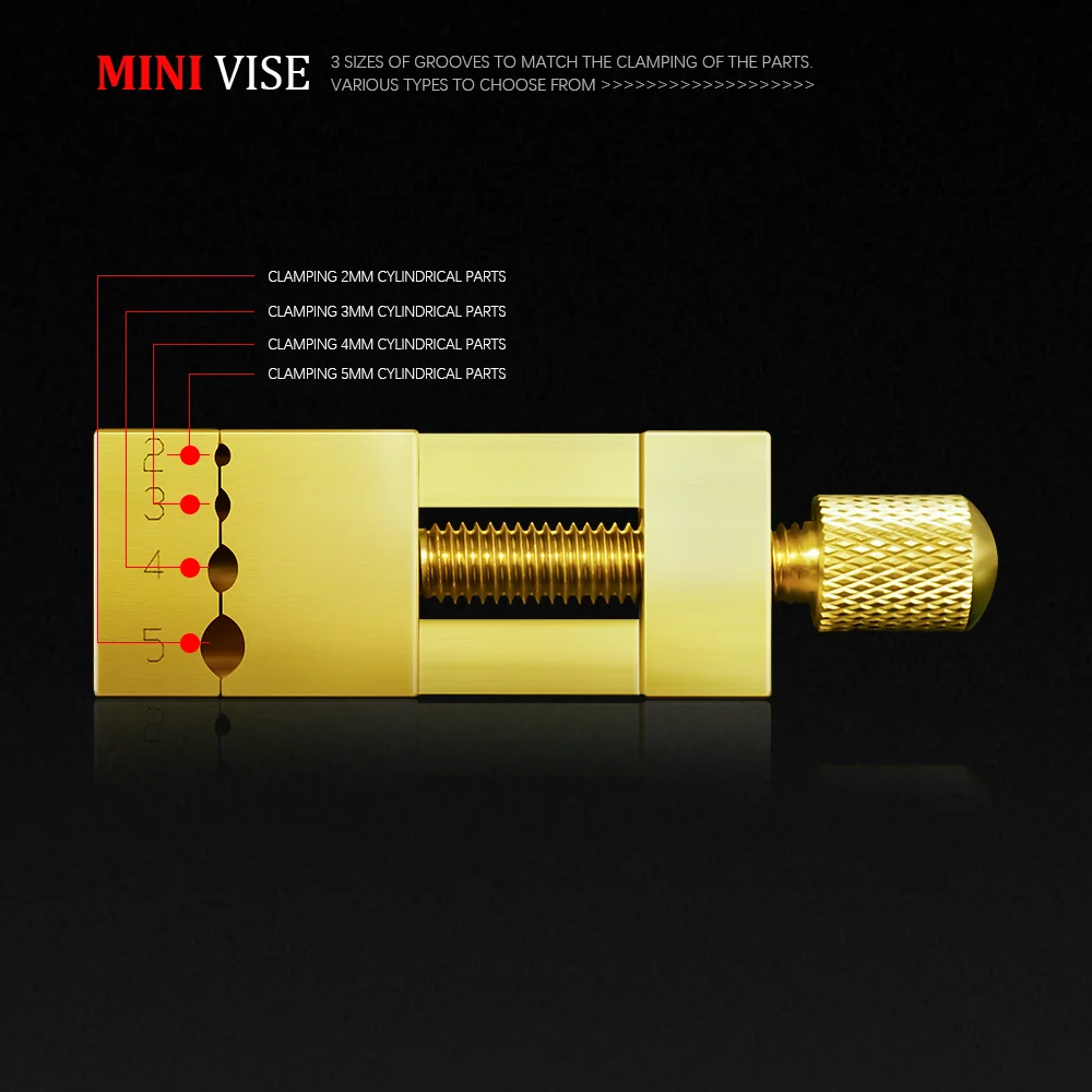 Imagem -03 - Ferramenta Manual Mini Torno Torno de Micro Fixação Material de Latão Pode Ser Usado para Assistir Micro e Micro Peças de Fixação Modelo Mecânico