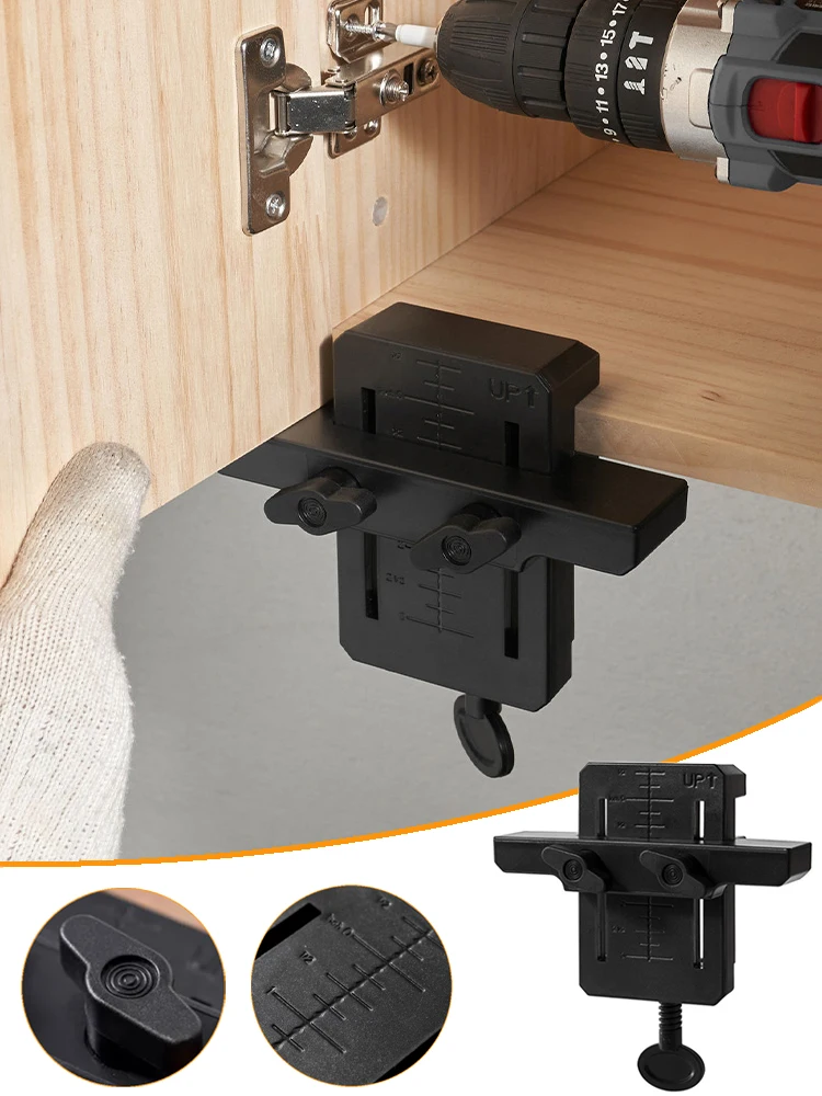 Cabinet Door Installation Auxiliary Clamp ABS Plastic Multipurpose Floor Cabinets Install Mounting Jig