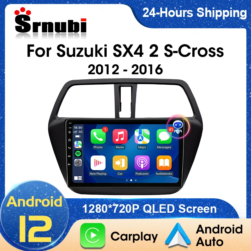 

2 Din Android 12 Car Radio For Suzuki SX4 2 S-Cross 2012 - 2016 Multimedia Player Navigation Carplay Stereo GPS DVD Head Unit