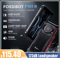 FOSSiBOT F101P,10600mAh Battery, 4GB RAM 64GB ROM, 24MP, Large Speaker, 5.45 inch HD+Water Droplet Screen, IP68 Waterproof