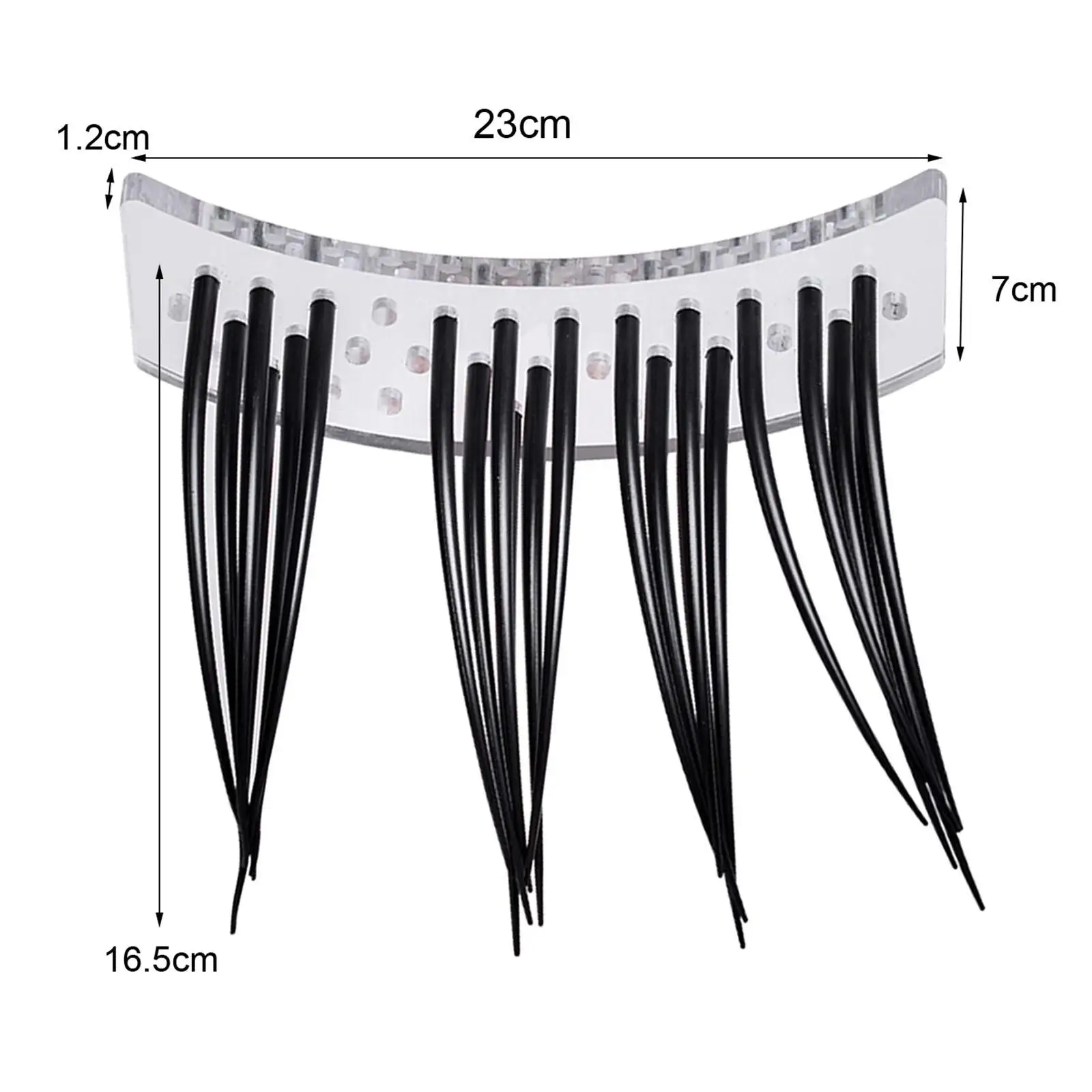 Eyelash Teaching Model Eyelash Extension Training Accessory Tool Makeup Large False Eye Lashes Demonstration Tools for Salon