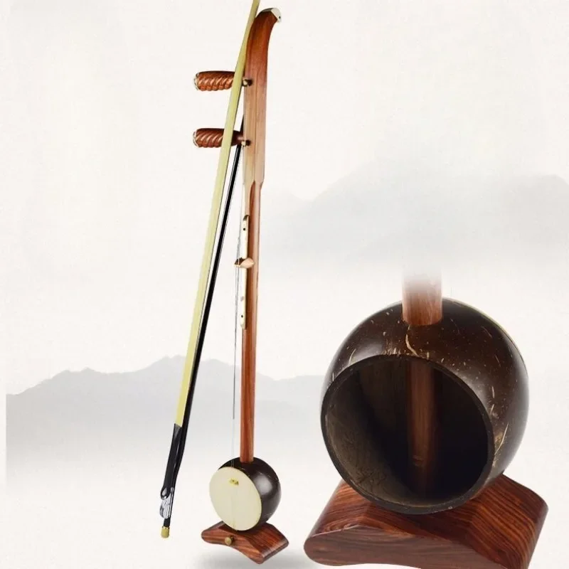 Mahonie Banhu Treble Banhu Traditionele Nationale Snaarinstrumenten Professionele Begeleiding Optredens Urheen Accessoires