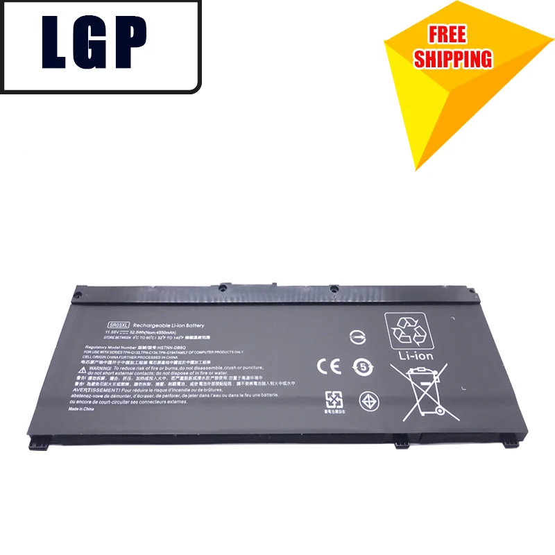 

WHOLESALE SR03XL GENUINE Laptop Battery for HP OMEN 15-CE 17-CB0052TX Pavilion Gaming 15-CX0096TX CX0006NT L08934-2B1 L08855-855