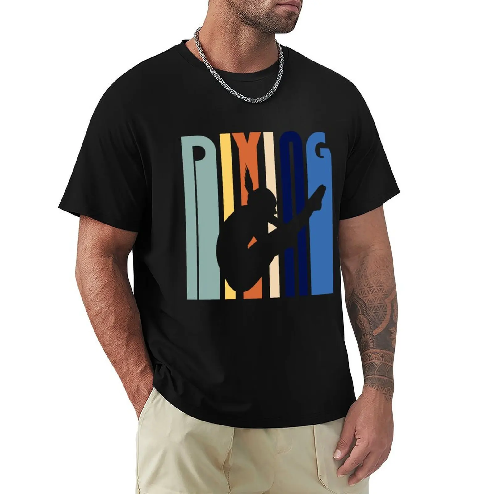 Retro Vintage Dive Springboard Diving Sport Diver Gift T-Shirt anime t shirts oversize T-Shirt