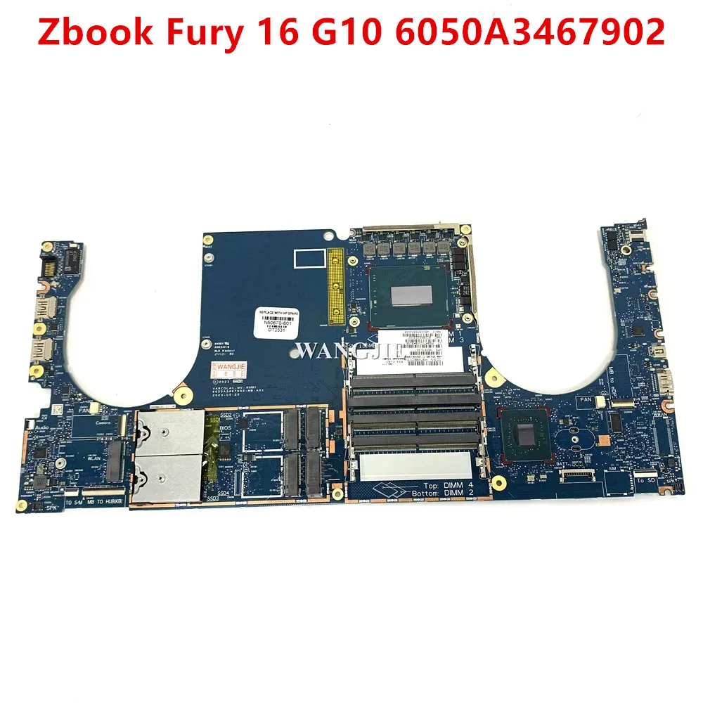 Placa Base para Laptop HP Zbook Fury 16 G10, N50676-601 SPS-MB SRMEB I9-13950HX NWWAN Fury WIN 6050A3467902, 100% Funcional
