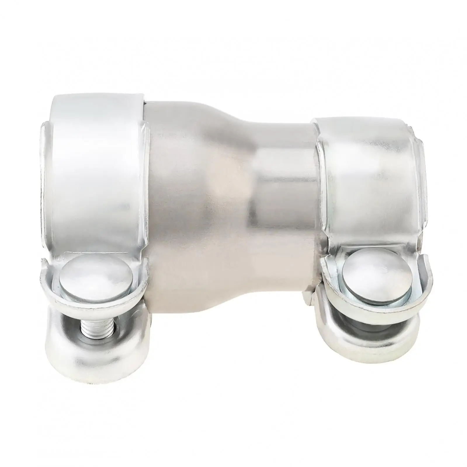 2.5 to 3 Inch Double Clamp Reducing Pipe Exhaust Adapter, Carbon Steel Exhaust Pipe Adapters