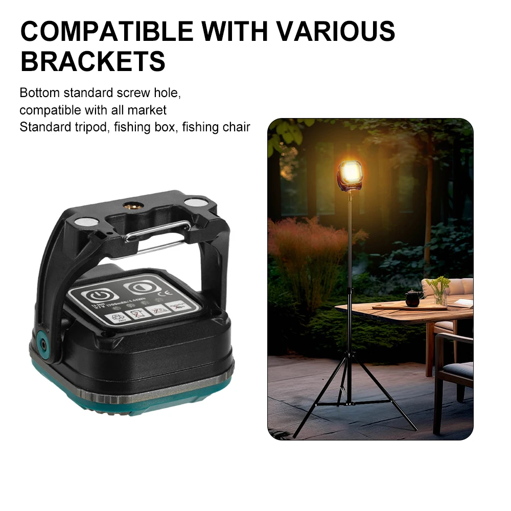 Asafee W8129-4 Mini Multifunctional Work Light Ultra 12 Light Modes Portable Lamp Waterproof Bracket Outdoor Camping Flashlight