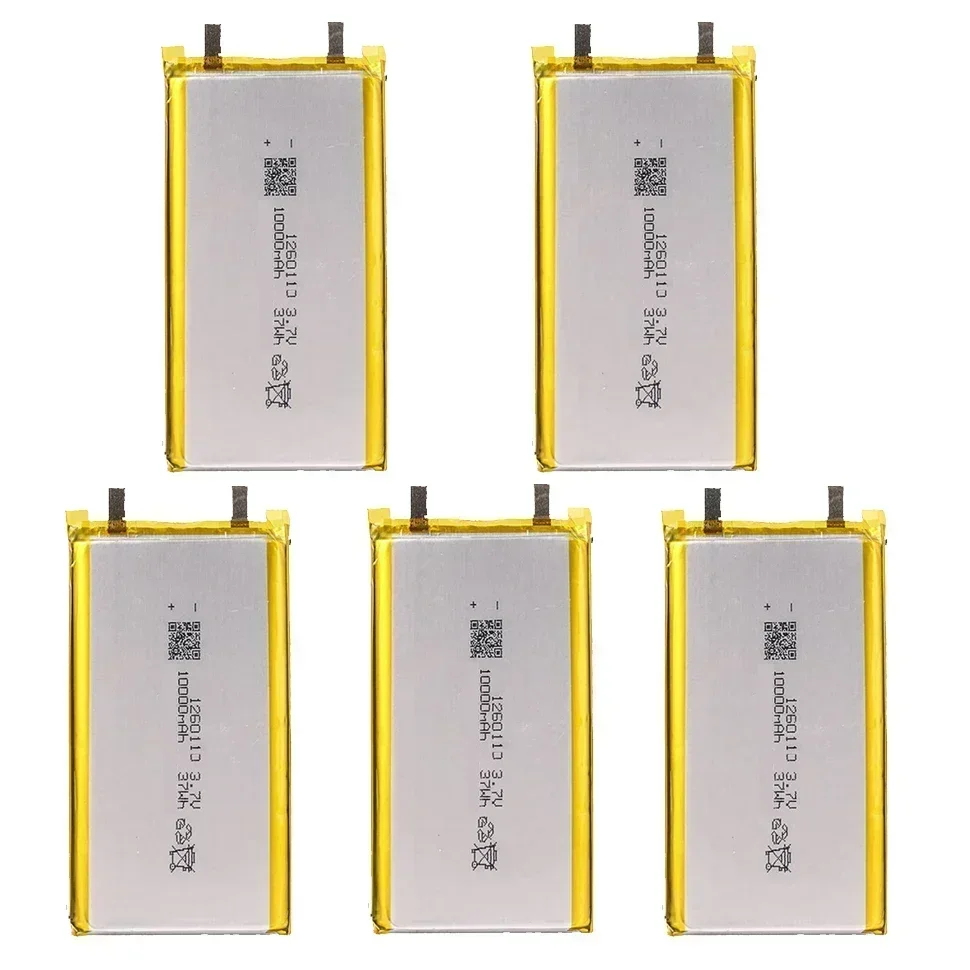 Hoge Kwaliteit 3.7 V 10000 mAh 1260110 Oplaadbare Polymeer Batterijen Lipo Li-Po voor Speelgoed Power Bank GPS Laptop Camping verlichting Diy