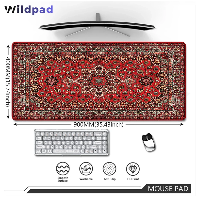 Office Mouse Pad Large Computer Desk Mat Decoration Non-Slip Gaming Mats Table Rug XXL 120X50 90X40 80X30 cm Keyboard Mat