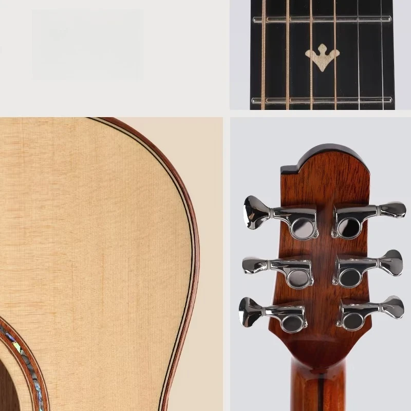 S60-36 R جيتار صوتي عالي الجودة # A Sitka Spruce Top All Solid Back Side الماهوجني وخشب الورد اللامع مقاس 36 بوصة