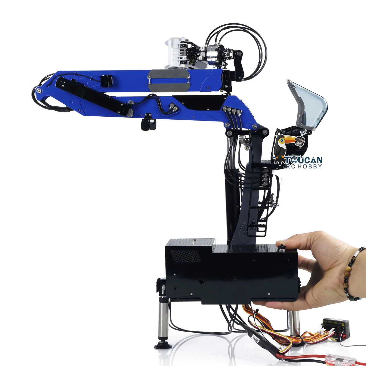 LESU 1/14 RC Gru idraulica in legno in metallo per camion trattore telecomandato Camion Auto da trasporto in legno Veicolo TAMIYAYA Modello RC