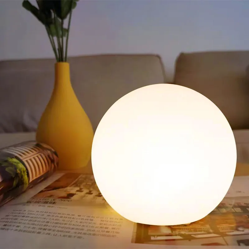Decorative Ball Table Lamp Bedside Nightlight Girls Ins Gift Atmosphere Lamp Minimalist Warm Kids' Room Desk Bedroom Floor Lamp
