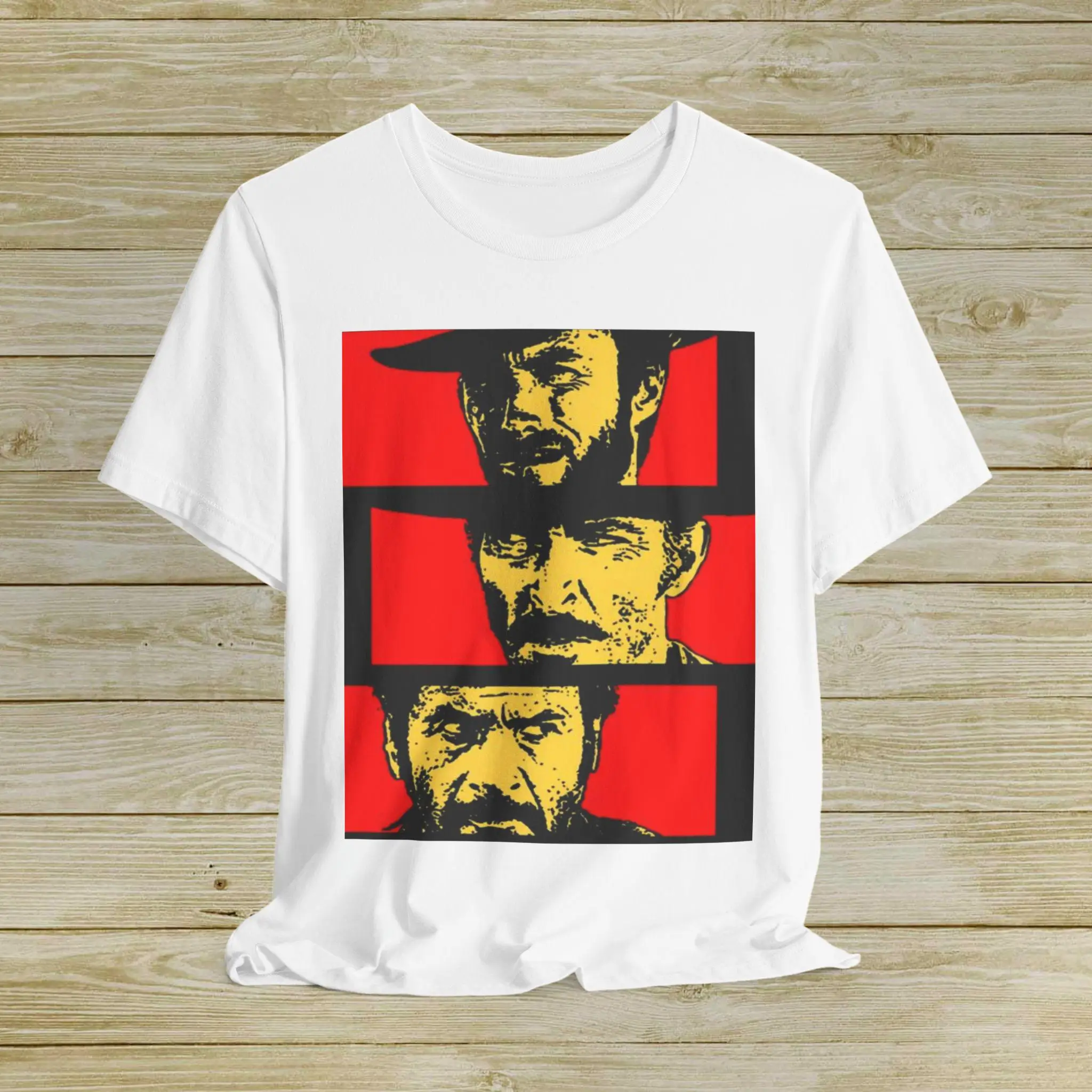 Minimalist The Good, The Bad, and The Ugly Shirt. Clint Eastwood, Fistful of Dollars, for A Few Dollars More, Wayne, Western