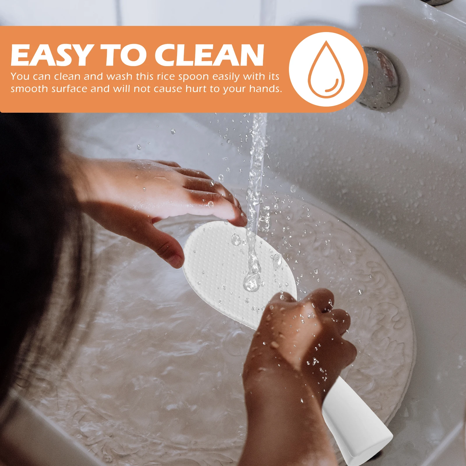 

Silicone Rice Spoon Non Stick Cooker Kitchen Ladles Spoons Big Serving Utensils Spatula Scoops Non-stick Thickened