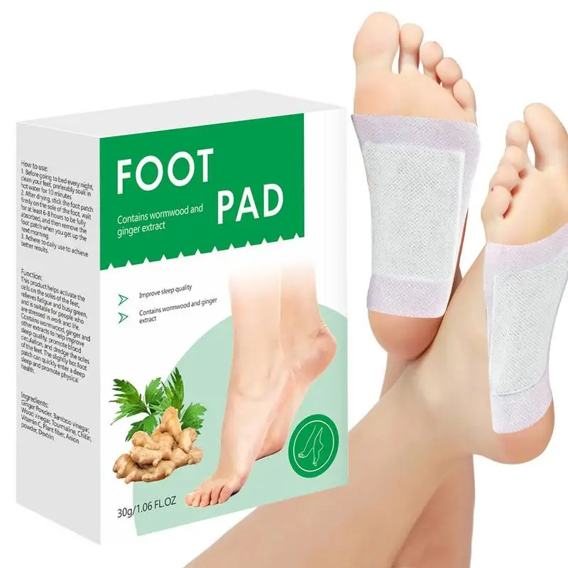 Natural Foot Pads Wormwood Foot Pads For Better Sleep Health Care Foot Care Pad Deep Cleansing Foot Patches Relieve Stress