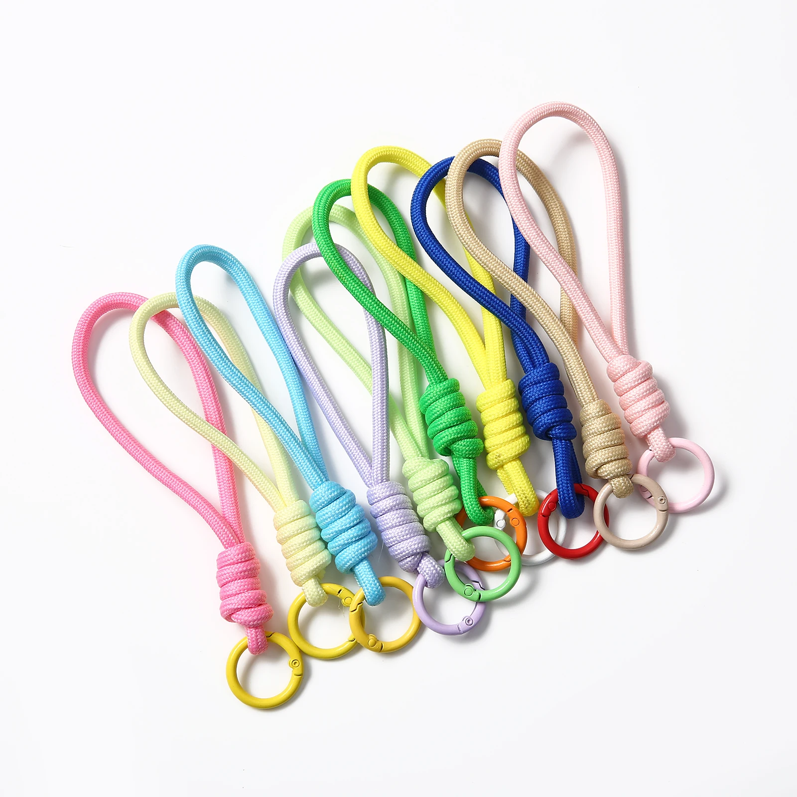 1/2/5/10/20 stücke Sweety Farbe Kreative Schlüsselbund Für Telefon Fall Frauen Anti Verloren Knoten Seil Strap Auto Schlüssel Ketten Diy Zubehör