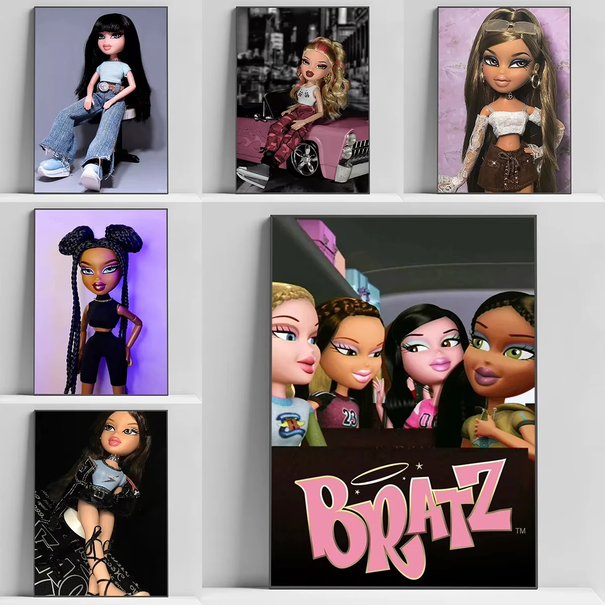 Fashion Bratz Doll Poster Decoration Pictures Room Wall Decor Home Art Decorative Paintings Canvas Painting